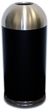 Stainless Steel Trash Can  Round Top or Dome Open Top 15 Gallon Size