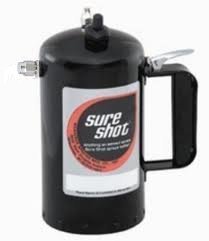 Sure shot sprayer 1002 black powder coated finish steel sure shot sprayer with adjustable nozzle