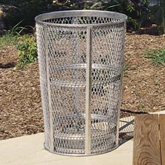 EXPANDED STEEL STREET BASKET