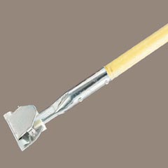 DUST MOP HANDLE CLIP ON SNAPS ON WITH SWIVEL HEAD CLIP