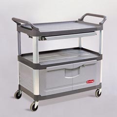 CART INSTRMNT With LOCK DOORS GRAY