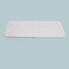 18 inch MICROFIBER DRY FLR CLN PAD WHITE
