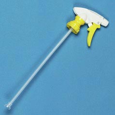 CHEMICAL RESISTANT SPRAYER 9.5 INCH TUBE YELLOW WHITE