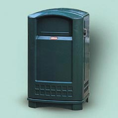 PLAZA CONTAINER  DARK GREEN 50 GALLON