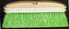 CAR WASH BRUSH OR TRUCK WASH BRUSH 10 INCHES WIDE GREEN NYLON TRIM