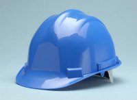Pro Guard hard hats with pin lock suspensions. Ajustable head size.