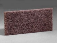 UTILITY PAD BROWN   4 inch X 10 inch   20 per case Heavy Duty Hand Cleaning Pad.