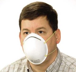 DUST MASK NOISH RATED N95 20 PER BOX   WHITE