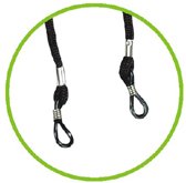 EYE GLASS CORD WITH RUBBER LOOPS  NYLON CORD SOLD BY THE DOZEN