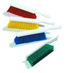 Color coded counter brush 8 inch long trim with 13 inch block polyester bristles 40480
