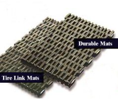 Tire Link Mat 20 inch X 30 inch Regular edge.  Durable mat for Out side use