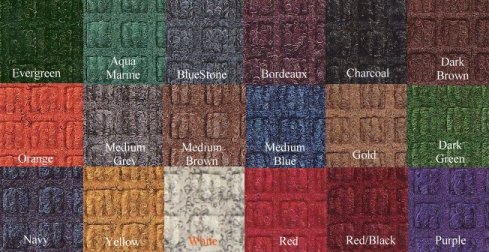 COLORS FOR WATERHOG CLASSIC MATS